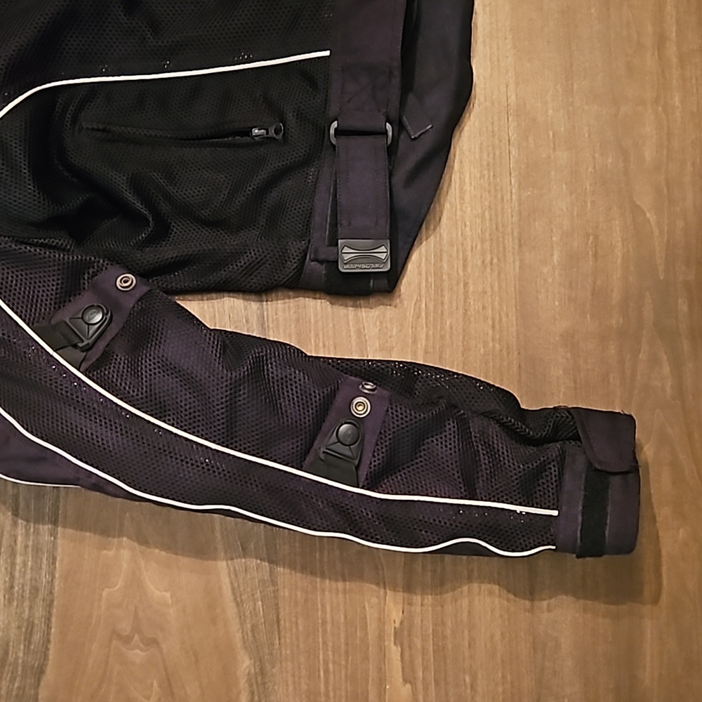 FIELDSHEER PhosLite Padded Armor Motorcycle Jacket Mesh Zip Out Womens Size 10 - Picture 6 of 9